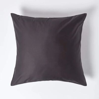 Homescapes Dark Grey Egyptian Cotton Pillowcase - 80x80cm Homescapes Dark Grey Egyptian Cotton Pillowcase - 80x80cm