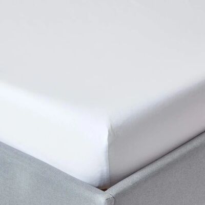 Drap-housse en coton égyptien Homescapes 200 fils - Simple - Publicité Drap-housse en coton égyptien Homescapes 200 fils - Simple - Publicité