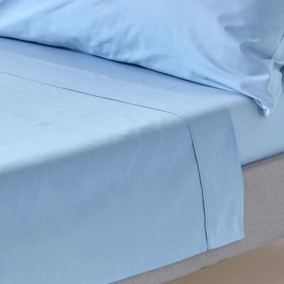 Homescapes King Blue Egyptian Cotton Flat Sheet - Bed Sheet Homescapes King Blue Egyptian Cotton Flat Sheet - Bed Sheet