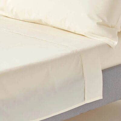 Homescapes Egyptian Cotton Flat Sheet - Cream - 200 Thread Count Bed Sheet Homescapes Egyptian Cotton Flat Sheet - Cream - 200 Thread Count Bed Sheet