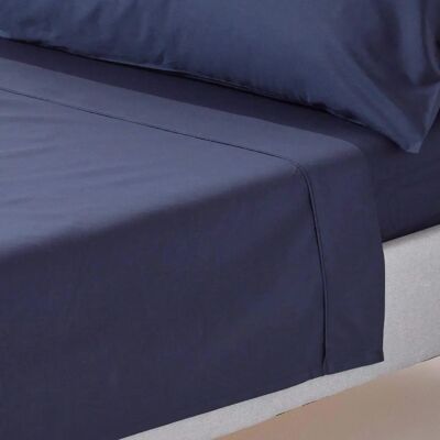 Homescapes Navy Egyptian Cotton Flat Sheet - Bed Sheet Homescapes Navy Egyptian Cotton Flat Sheet - Bed Sheet