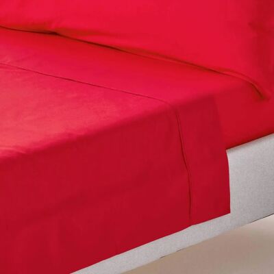 Homescapes King Red Egyptian Cotton Flat Sheet - Bed Sheet Homescapes King Red Egyptian Cotton Flat Sheet - Bed Sheet