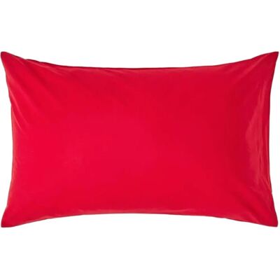Homescapes Ägyptische Baumwoll Kissenbezug 200 TC - Standardgröße Rot Homescapes Ägyptische Baumwoll Kissenbezug 200 TC - Standardgröße Rot