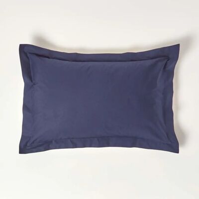 Homescapes Egyptian Cotton Oxford Pillowcase Navy Blue 200 TC - Bed Linen Homescapes Egyptian Cotton Oxford Pillowcase Navy Blue 200 TC - Bed Linen