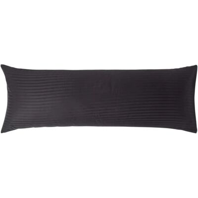 Homescapes Egyptian Cotton Satin Stripe Pillowcase - Black - 48x136 cm - Product Type Homescapes Egyptian Cotton Satin Stripe Pillowcase - Black - 48x136 cm - Product Type
