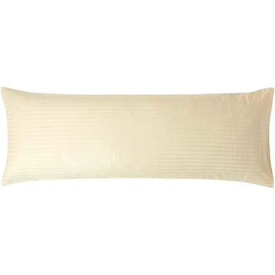 Homescapes Egyptian Cotton Pastel Yellow Body Pillowcase 330 TC Homescapes Egyptian Cotton Pastel Yellow Body Pillowcase 330 TC