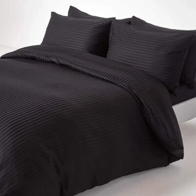 Homescapes Black Egyptian Cotton Duvet Cover Set - Duvet Cover Set Homescapes Black Egyptian Cotton Duvet Cover Set - Duvet Cover Set