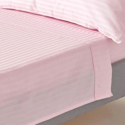 Homescapes Egyptian Cotton Satin Stripe Flat Sheet - Double Bed Homescapes Egyptian Cotton Satin Stripe Flat Sheet - Double Bed
