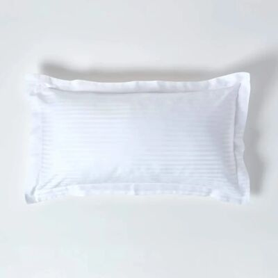 Housse de Oreiller Oxford en Coton Égyptien Ultra Doux - King Size Blanc - Publicité Housse de Oreiller Oxford en Coton Égyptien Ultra Doux - King Size Blanc - Publicité