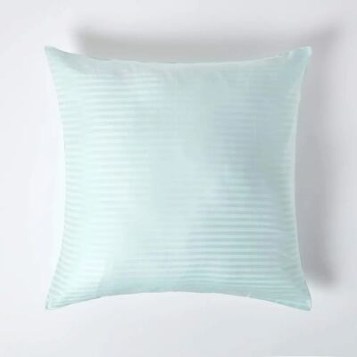 Homescapes Blue Egyptian Cotton Satin Stripe Pillowcase - 80 x 80 cm Homescapes Blue Egyptian Cotton Satin Stripe Pillowcase - 80 x 80 cm