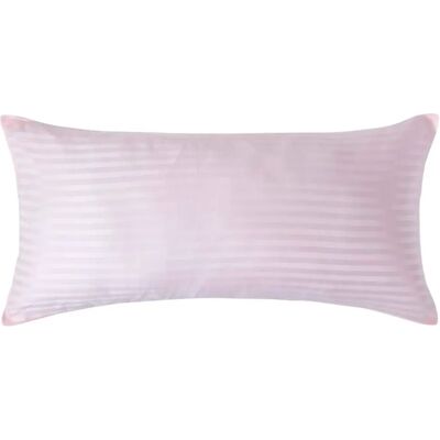 Homescapes Egyptian Cotton Satin Stripe Pillowcase - 40x80cm Pink Homescapes Egyptian Cotton Satin Stripe Pillowcase - 40x80cm Pink