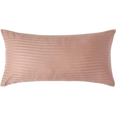 Homescapes Taupe Egyptian Cotton Satin Stripe Pillowcase - 40 x 80 cm Homescapes Taupe Egyptian Cotton Satin Stripe Pillowcase - 40 x 80 cm