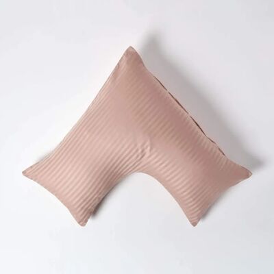 Homescapes Taupe Egyptian Cotton Super Soft V-Shaped Pillowcase - Bed Linen Homescapes Taupe Egyptian Cotton Super Soft V-Shaped Pillowcase - Bed Linen