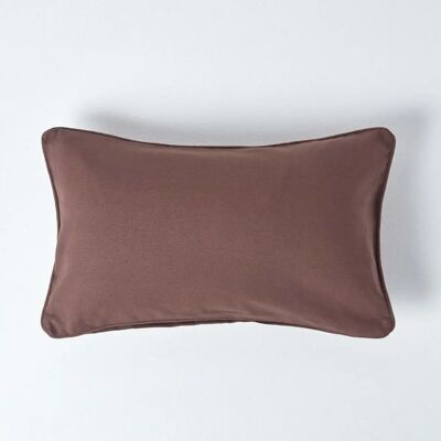 Housses de coussin en coton chocolat Homescapes - Housse de coussin - Publicité Housses de coussin en coton chocolat Homescapes - Housse de coussin - Publicité