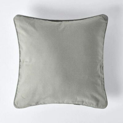 Homescapes Grey Cotton Cushion Cover - 30x30cm - Unisex Homescapes Grey Cotton Cushion Cover - 30x30cm - Unisex