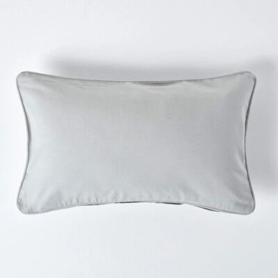 Homescapes Cotton Cushion Cover - Grey 30 x 50 cm Homescapes Cotton Cushion Cover - Grey 30 x 50 cm
