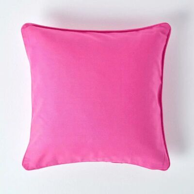 Homescapes Cotton Plain Cerise Cushion Cover - Cushion Cover Homescapes Cotton Plain Cerise Cushion Cover - Cushion Cover