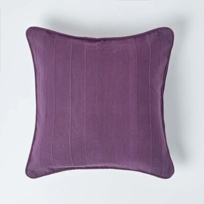 Homescapes Cotton Rajput Ribbed Cushion Cover - Unisex Homescapes Cotton Rajput Ribbed Cushion Cover - Unisex
