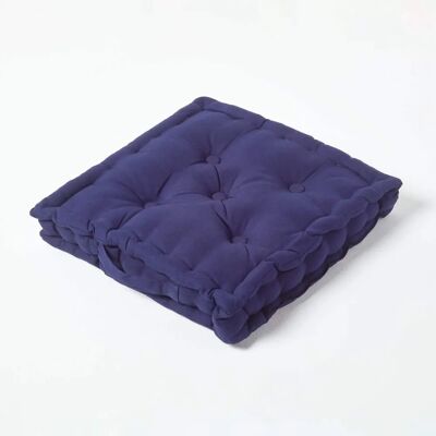 Coussin de sol en coton marine Homescapes - Coussin de sol - Publicité Coussin de sol en coton marine Homescapes - Coussin de sol - Publicité