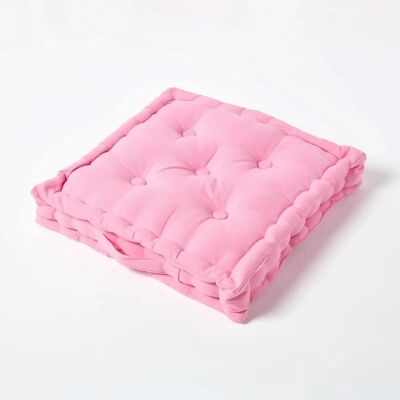 Coussin de sol en coton rose Homescapes - Coussin de sol - Publicité Coussin de sol en coton rose Homescapes - Coussin de sol - Publicité