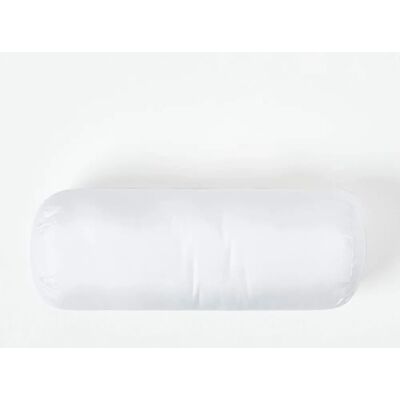 Homescapes 40x15 cm White Microfibre Bolster Cushion Insert - Cushion Type Homescapes 40x15 cm White Microfibre Bolster Cushion Insert - Cushion Type