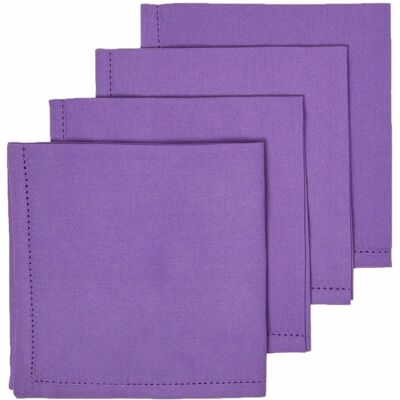 Homescapes Cotton Fabric 4 Napkins Set - Napkins Homescapes Cotton Fabric 4 Napkins Set - Napkins