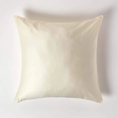 Homescapes Organic Cotton Pillowcase - Cream - 80 x 80 cm - 400TC - 600 Thread Count Homescapes Organic Cotton Pillowcase - Cream - 80 x 80 cm - 400TC - 600 Thread Count