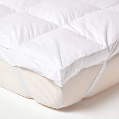 Homescapes Goose Feather Mattress Topper - Double (135 x 190 cm) - Mattress Topper Homescapes Goose Feather Mattress Topper - Double (135 x 190 cm) - Mattress Topper