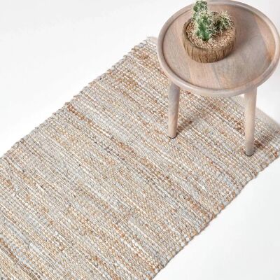 Homescapes Madras Leder Hemp Läufer - Flurläufer Homescapes Madras Leder Hemp Läufer - Flurläufer