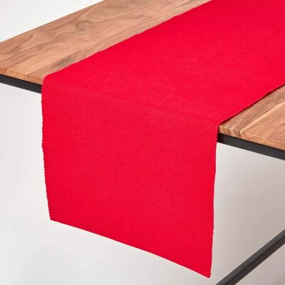 Homescapes Cotton Red Table Runner - Table Runner Homescapes Cotton Red Table Runner - Table Runner