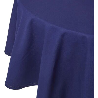 Homescapes Navy Blue Cotton Tablecloth - Tablecloth Homescapes Navy Blue Cotton Tablecloth - Tablecloth