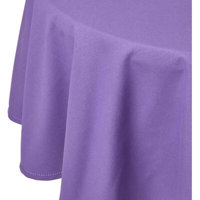 Homescapes Purple Round Cotton Tablecloth - Unisex Homescapes Purple Round Cotton Tablecloth - Unisex