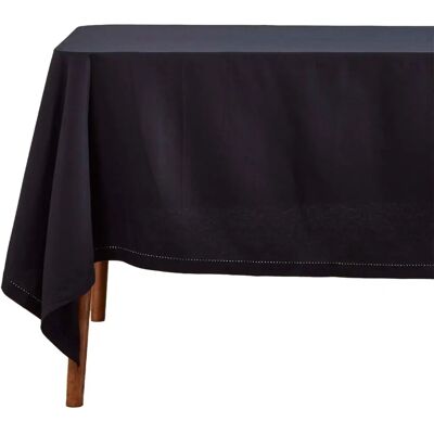 Homescapes Black Cotton Tablecloth - Tablecloth Homescapes Black Cotton Tablecloth - Tablecloth