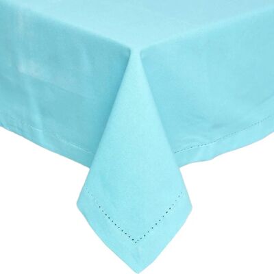 Homescapes Blue Cotton Tablecloth - 137x228cm, Unisex Homescapes Blue Cotton Tablecloth - 137x228cm, Unisex