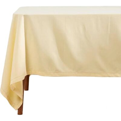 Homescapes Homescapes 137 x 137 cm Cream Cotton Tablecloth - Tablecloth Homescapes Homescapes 137 x 137 cm Cream Cotton Tablecloth - Tablecloth