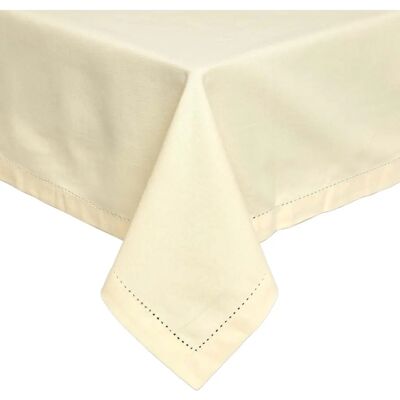 Homescapes Cream Cotton Tablecloth - Tablecloth Homescapes Cream Cotton Tablecloth - Tablecloth