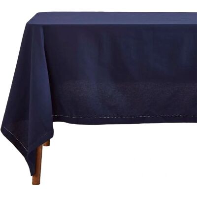 Homescapes Navy Cotton Tablecloth - Tablecloth Homescapes Navy Cotton Tablecloth - Tablecloth