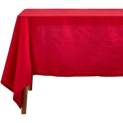 Homescapes Rote Baumwolltischdecke - Tischdecke Homescapes Rote Baumwolltischdecke - Tischdecke