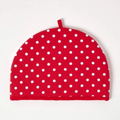 Homescapes Tea Cosy Double Design Polka Dots Red Teapot Warmer - Tea Cosy Homescapes Tea Cosy Double Design Polka Dots Red Teapot Warmer - Tea Cosy