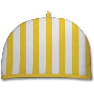 Homescapes Yellow Stripes Double Design Tea Cosy - Tea Type Homescapes Yellow Stripes Double Design Tea Cosy - Tea Type