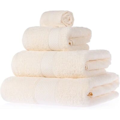 Homescapes Cream Turkish Cotton Bath Towels - Bath Towels Homescapes Cream Turkish Cotton Bath Towels - Bath Towels