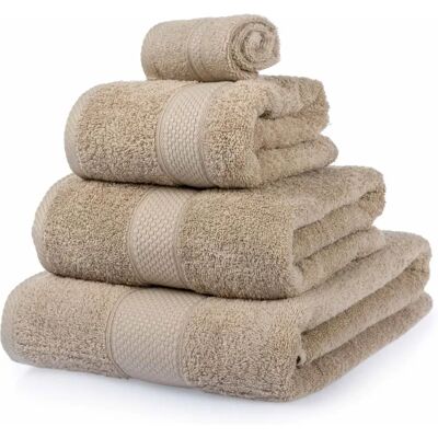 Homescapes Stone Model - Bath Towel Set - Beige Homescapes Stone Model - Bath Towel Set - Beige