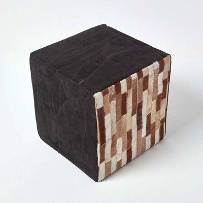 Homescapes Patchwork-Quader Hocker - Pouffe Homescapes Patchwork-Quader Hocker - Pouffe