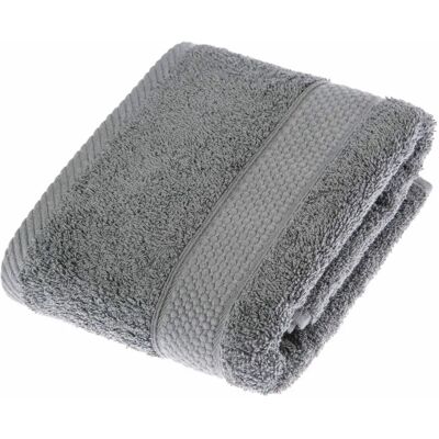 Homescapes Turkish Cotton Towel - Grey Charcoal - 500 GSM Homescapes Turkish Cotton Towel - Grey Charcoal - 500 GSM