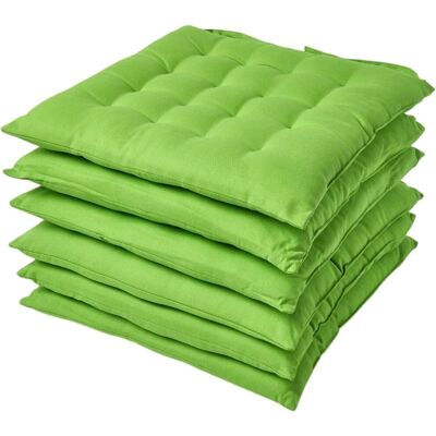Homescapes Lime Green Seat Pad with Straps - Seat Pad Homescapes Lime Green Seat Pad with Straps - Seat Pad