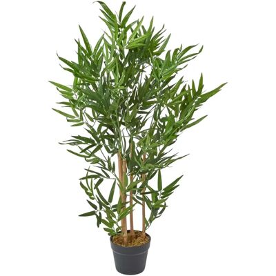 Homescapes Green 3ft Bamboo Tree Artificial Plant with Pot - Artificial Bamboo Tree Homescapes Green 3ft Bamboo Tree Artificial Plant with Pot - Artificial Bamboo Tree