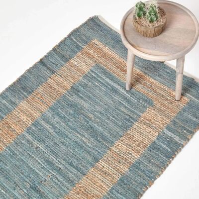 Homescapes Veranda Grau und Nude Hanf Chindi Teppich - Teppich Homescapes Veranda Grau und Nude Hanf Chindi Teppich - Teppich