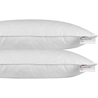 Homescapes Microfibre Euro Continental Pillow Pair - 40cm x 80cm - white - Pillow Homescapes Microfibre Euro Continental Pillow Pair - 40cm x 80cm - white - Pillow