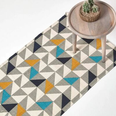 Homescapes Copenhagen Cotton Geometric Rug - Rug Homescapes Copenhagen Cotton Geometric Rug - Rug