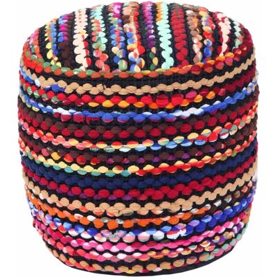 Homescapes Mehrfarbiger Folk Woven Bean-Filled Pouffe - Hocker Homescapes Mehrfarbiger Folk Woven Bean-Filled Pouffe - Hocker